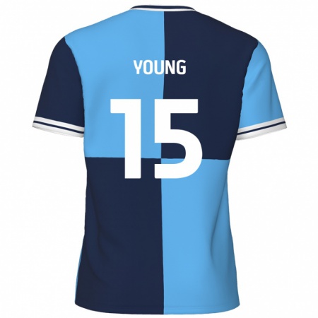 Kandiny Barn Jack Young #15 Himmelsblå Mörkblå Hemmatröja Matchtröjor 2024/25 Tröjor T-Tröja