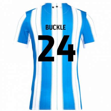 Kandiny Niño Camiseta Sharone Buckle #24 Azul Blanco 1ª Equipación 2024/25 La Camisa México