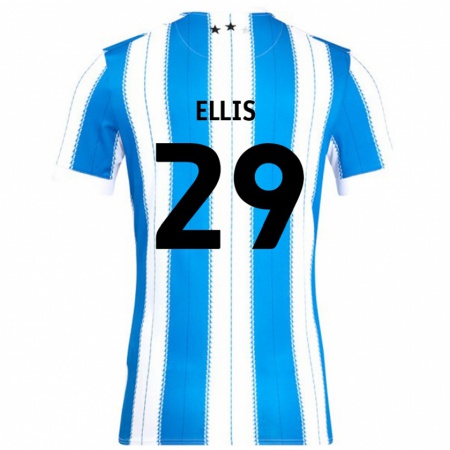 Kandiny Kinder Molly Ellis #29 Blau Weiß Heimtrikot Trikot 2024/25 T-Shirt Österreich