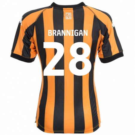 Kandiny Kinder Aoife Brannigan #28 Schwarz Bernstein Heimtrikot Trikot 2024/25 T-Shirt Österreich