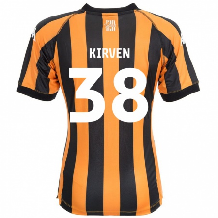 Kandiny Kinder Tess Kirven #38 Schwarz Bernstein Heimtrikot Trikot 2024/25 T-Shirt Österreich