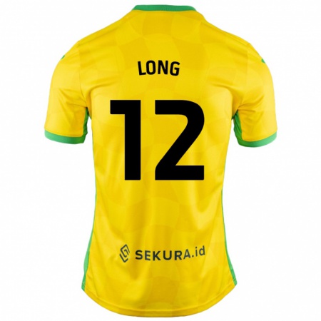 Kandiny Bambino Maglia George Long #12 Giallo Verde Kit Gara Home 2024/25 Maglietta