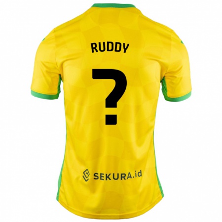 Kandiny Niño Camiseta Jack Ruddy #0 Amarillo Verde 1ª Equipación 2024/25 La Camisa México