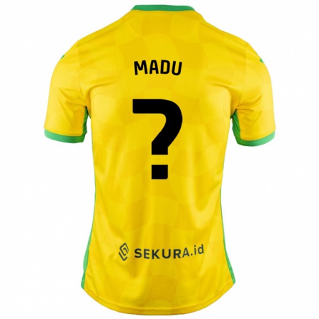 Kandiny Bambino Maglia Victor Madu #0 Giallo Verde Kit Gara Home 2024/25 Maglietta