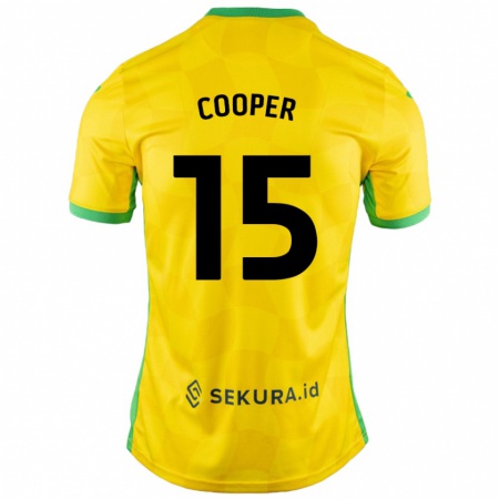 Kandiny Bambino Maglia Naomi Cooper #15 Giallo Verde Kit Gara Home 2024/25 Maglietta