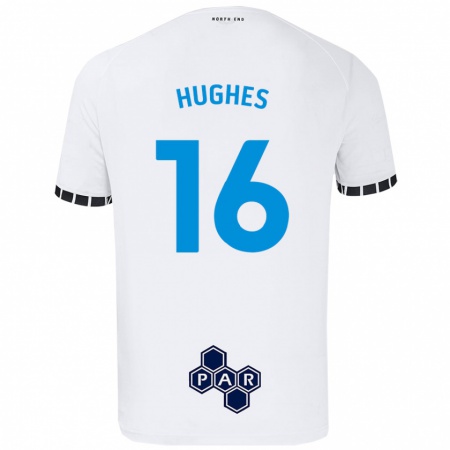 Kandiny Niño Camiseta Andrew Hughes #16 Blanco 1ª Equipación 2024/25 La Camisa México