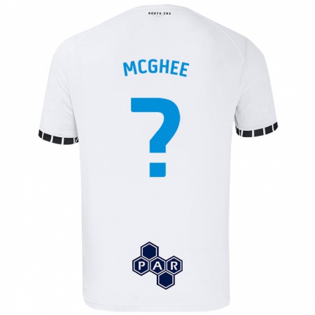 Kandiny Niño Camiseta Cole Mcghee #0 Blanco 1ª Equipación 2024/25 La Camisa México