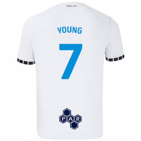 Kandiny Kinderen Danielle Young #7 Wit Thuisshirt Thuistenue 2024/25 T-Shirt België