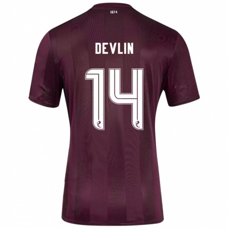 Kandiny Kinder Cammy Devlin #14 Burgundrot Heimtrikot Trikot 2024/25 T-Shirt Österreich