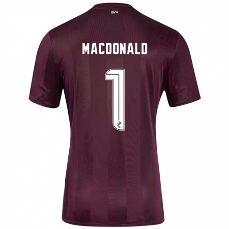 Kandiny Kinder Jamie Macdonald #1 Burgundrot Heimtrikot Trikot 2024/25 T-Shirt Österreich