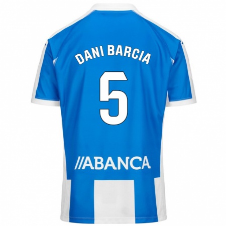 KandinyキッズDani Barcia#5ブルーホワイトホームシャツ2024/25ジャージーユニフォーム