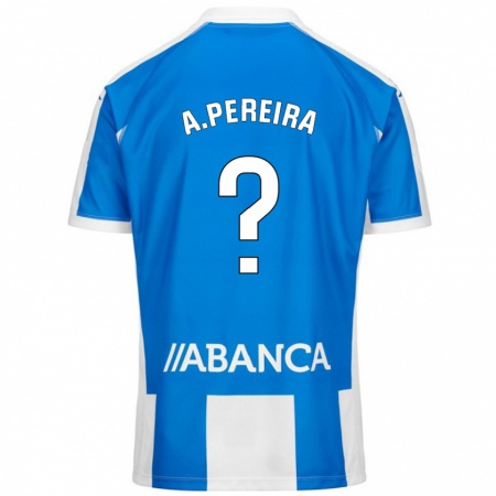 Kandiny Kinder Alejandro Pereira #0 Blau Weiß Heimtrikot Trikot 2024/25 T-Shirt Österreich