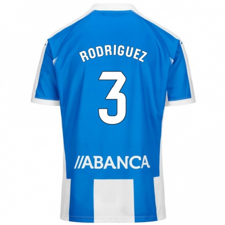 KandinyキッズClara Rodríguez#3ブルーホワイトホームシャツ2024/25ジャージーユニフォーム