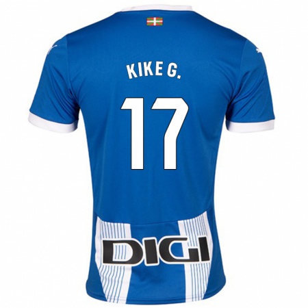 Kandiny Niño Camiseta Kike García #17 Azul 1ª Equipación 2024/25 La Camisa