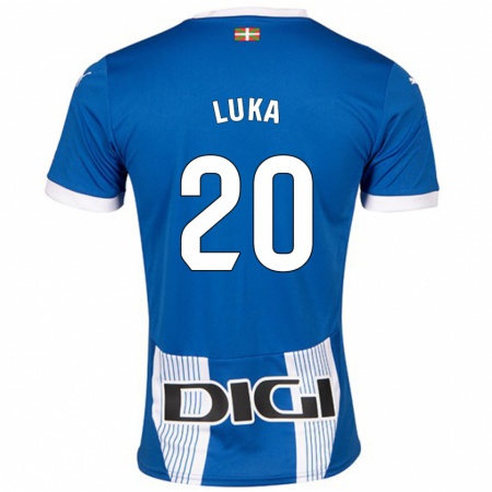 Kandiny Kinder Luka Romero #20 Blau Heimtrikot Trikot 2024/25 T-Shirt Österreich