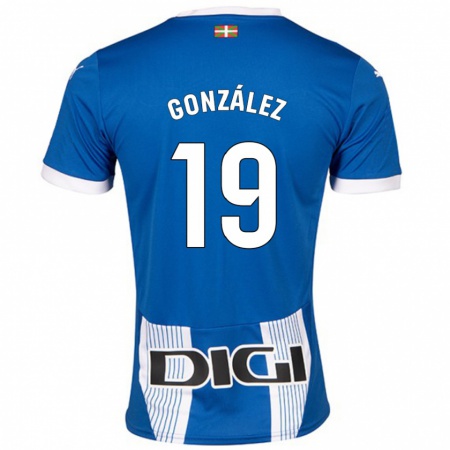 KandinyキッズAimar González#19青ホームシャツ2024/25ジャージーユニフォーム