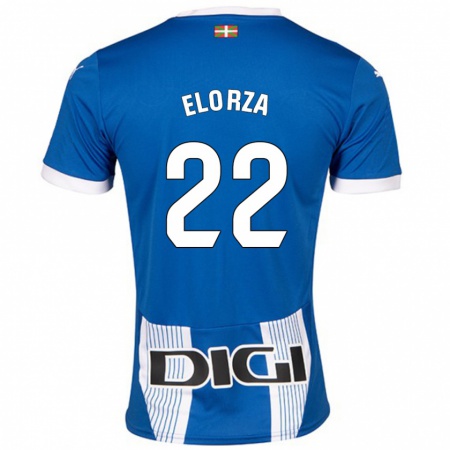 Kandiny Bambino Maglia Sheila Elorza #22 Blu Kit Gara Home 2024/25 Maglietta