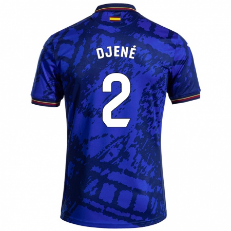 Kandiny Kinder Djené #2 Dunkleres Blau Heimtrikot Trikot 2024/25 T-Shirt Österreich