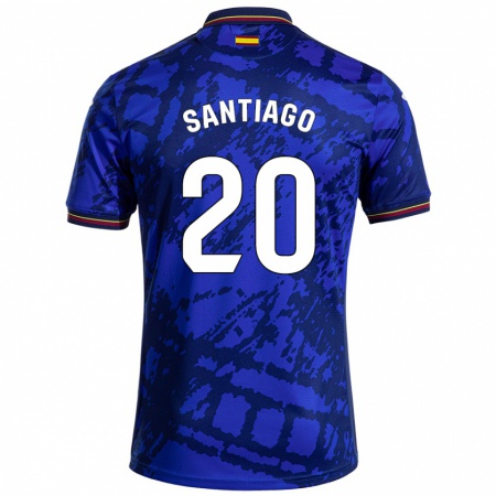 Kandiny Kinder Yellu Santiago #20 Dunkleres Blau Heimtrikot Trikot 2024/25 T-Shirt Österreich