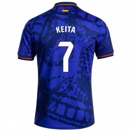 Kandiny Kinder Abdoulaye Keita #7 Dunkleres Blau Heimtrikot Trikot 2024/25 T-Shirt Österreich