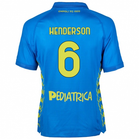 Kandiny Niño Camiseta Liam Henderson #6 Azul 1ª Equipación 2024/25 La Camisa