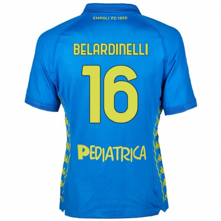 Kandiny Niño Camiseta Luca Belardinelli #16 Azul 1ª Equipación 2024/25 La Camisa