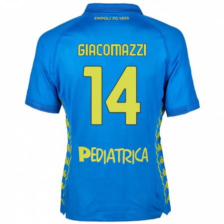 Kandiny Kinder Sebastián Giacomazzi #14 Blau Heimtrikot Trikot 2024/25 T-Shirt Österreich