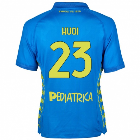 Kandiny Niño Camiseta Mattia Huqi #23 Azul 1ª Equipación 2024/25 La Camisa