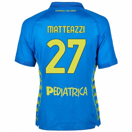 Kandiny Kinder Ernesto Matteazzi #27 Blau Heimtrikot Trikot 2024/25 T-Shirt Österreich