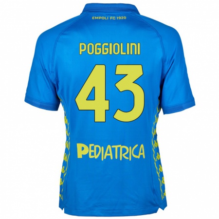 Kandiny Niño Camiseta Duccio Poggiolini #43 Azul 1ª Equipación 2024/25 La Camisa