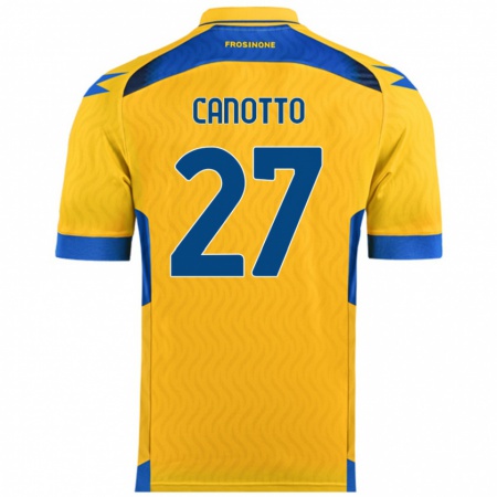 Kandiny Bambino Maglia Luigi Canotto #27 Giallo Kit Gara Home 2024/25 Maglietta