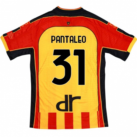 Kandiny Barn Dario Pantaleo #31 Gul Röd Hemmatröja Matchtröjor 2024/25 Tröjor T-Tröja