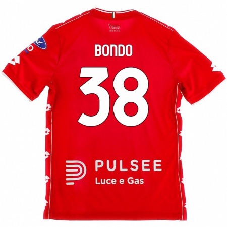 Kandiny Niño Camiseta Warren Bondo #38 Rojo Blanco 1ª Equipación 2024/25 La Camisa México