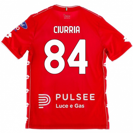 Kandiny Kinder Patrick Ciurria #84 Rot Weiß Heimtrikot Trikot 2024/25 T-Shirt Österreich