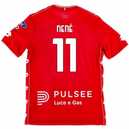 Kandiny Bambino Maglia Stephen Nenè #11 Rosso Bianco Kit Gara Home 2024/25 Maglietta