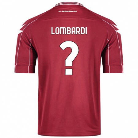 Kandiny Kinder Lorenzo Lombardi #0 Burgundrot Heimtrikot Trikot 2024/25 T-Shirt Österreich