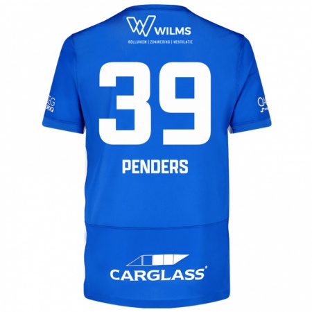 Kandiny Criança Camisola Mike Penders #39 Azul Principal 2024/25 Camisa Brasil