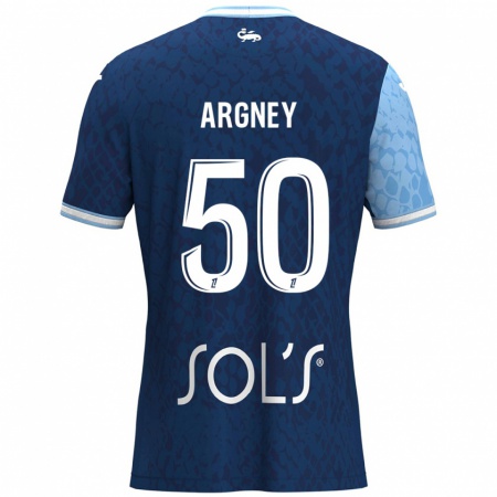 Kandiny Kinder Paul Argney #50 Himmelblau Dunkelblau Heimtrikot Trikot 2024/25 T-Shirt Österreich