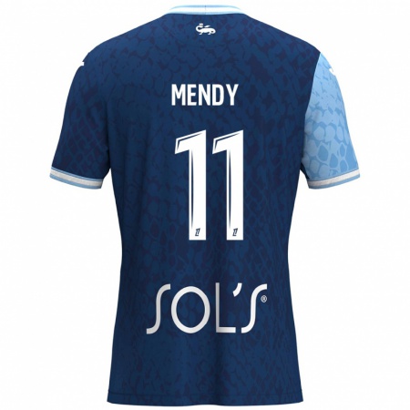 Kandiny Kinder Mélinda Mendy #11 Himmelblau Dunkelblau Heimtrikot Trikot 2024/25 T-Shirt Österreich