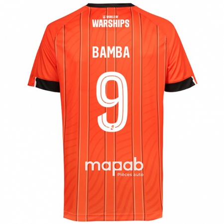 Kandiny Bambino Maglia Mohamed Bamba #9 Arancione Kit Gara Home 2024/25 Maglietta