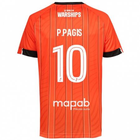 Kandiny Barn Pablo Pagis #10 Orange Hemmatröja Matchtröjor 2024/25 Tröjor T-Tröja