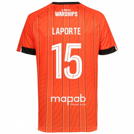 Kandiny Niño Camiseta Julien Laporte #15 Naranja 1ª Equipación 2024/25 La Camisa