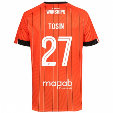 Kandiny Bambino Maglia Aiyegun Tosin #27 Arancione Kit Gara Home 2024/25 Maglietta