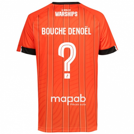 Kandiny Bambino Maglia Max Bouche Denoël #0 Arancione Kit Gara Home 2024/25 Maglietta