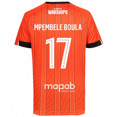 Kandiny Barn Exaucé Mpembele Boula #17 Orange Hemmatröja Matchtröjor 2024/25 Tröjor T-Tröja