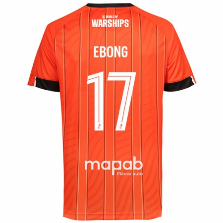 Kandiny Bambino Maglia Arthur Ebong #17 Arancione Kit Gara Home 2024/25 Maglietta