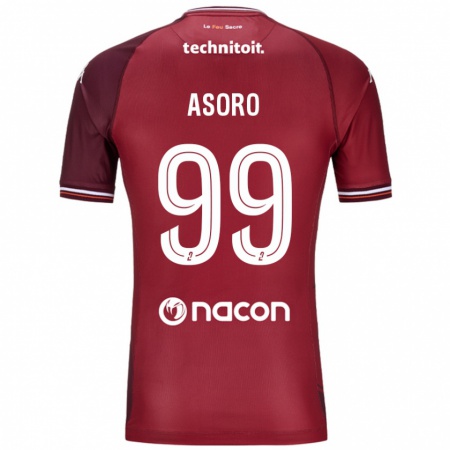 Kandiny Barn Joel Asoro #99 Röda Granata Hemmatröja Matchtröjor 2024/25 Tröjor T-Tröja