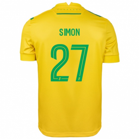 Kandiny Bambino Maglia Moses Simon #27 Giallo Verde Kit Gara Home 2024/25 Maglietta