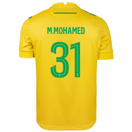 Kandiny Barn Mostafa Mohamed #31 Gul Grön Hemmatröja Matchtröjor 2024/25 Tröjor T-Tröja