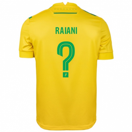 Kandiny Bambino Maglia Tom Raiani #0 Giallo Verde Kit Gara Home 2024/25 Maglietta